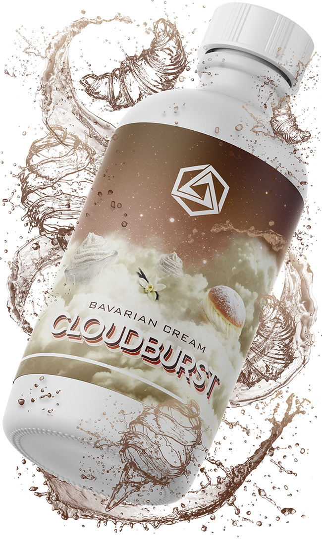 Product render of the bottle of Bavarian Cream