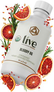 Bloody OG Hemp Terpene tilted right | Abstrax Tech