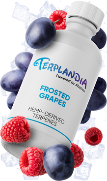 Frosted Grapes Hemp Terpenes tilted right | Abstrax Tech