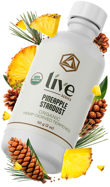 Pineapple Stardust Hemp Terpene tilted right | Abstrax Tech