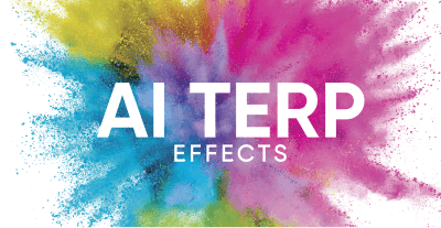 AI Terp Effects card featuring colorful abstract burst artwork.