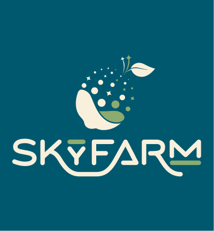 Skyfarm Series TTB-approved natural fruit flavors logo tile.