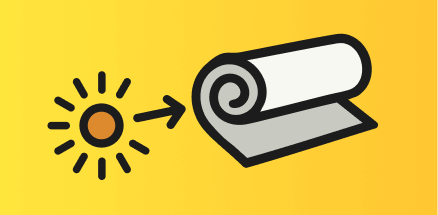 Icon showing rolling a pre-roll after bead insertion.