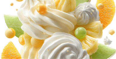 Creamy terpenes featuring vanilla custard swirl textures.