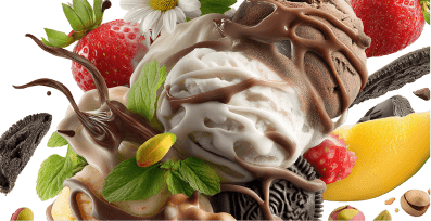 Ice cream terpenes featuring creamy dessert ingredients.