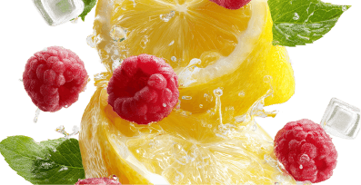 Lemonade terpenes shown with tart lemon and berry mix.